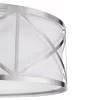 Kichler 34720 Edenbrook 3-Light Brushed Nickel Modern/Contemporary Etched Glass Drum Pendant Light