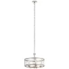 Kichler 34832 Angelica 5-Light Polished Nickel Modern/Contemporary Clear Glass Drum Pendant Light