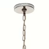 Kichler 34835 Angelica 3-Light Polished Nickel Modern Contemporary Clear Glass Globe Pendant Light