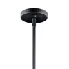 Kichler 42122BK Drum 3-Light Black Transitional Etched Glass Drum Pendant Light