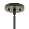 Kichler 43996OZ Crosby Olde Bronze Modern/Contemporary Clear Glass Cylinder Mini Pendant Light