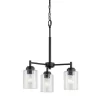 Kichler 44029BK Winslow 3-Light Black Modern/Contemporary Chandelier