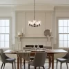 Kichler 44030BK Winslow 5-Light Black Modern Contemporary Chandelier