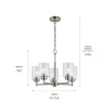Kichler 44030NI Winslow 5-Light Brushed Nickel Modern/Contemporary Chandelier