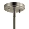 Kichler 44032NI Winslow Brushed Nickel Modern Contemporary Seeded Glass Cylinder Mini Pendant Light