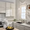 Kichler 44032NI Winslow Brushed Nickel Modern Contemporary Seeded Glass Cylinder Mini Pendant Light