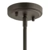 Kichler 44032OZ Winslow Olde Bronze Modern Contemporary Seeded Glass Cylinder Mini Pendant Light