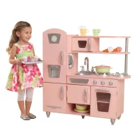  Surefect - Kitchen Play Set with Accessories- Mini Kitchen Set  with Realistic Light Sound Steam Simulation- Indoor Games Cooking Playset  with Water Outlet- Toys for Toddlers Children & Girls : Surefect