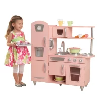 Surefect - Kitchen Play Set with Accessories- Mini Kitchen Set with Realistic Light Sound Steam Simulation- Indoor Games Cooking Playset with Water