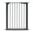 Kidco G1201 Extra Tall and Wide Auto Close Pressure Gate - Metal Hold Open Baby Gate (Black)