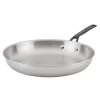 KitchenAid 30007 5-Ply Clad Polished Stainless Steel Fry Pan/Skillet, 12.25 Inch