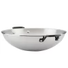 KitchenAid 30008 5-Ply Clad Polished Stainless Steel Wok,15 Inch