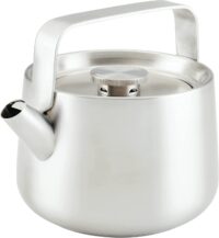 KitchenAid 48562 Teakettles Stainless Steel Whistling Teakettle, 1.9 Quart - Brushed Stainless Steel