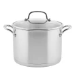 KitchenAid 71003 3-Ply Base Brushed Stainless Steel Stock Pot/Stockpot with Lid, 8 Quart