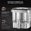 KitchenAid KCM4212SX Cold Brew Coffee Maker-Brushed Stainless Steel, 28 ounce
