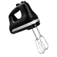 KitchenAid KHM512BM 5 Speed Hand Mixer, Black Matte, 1" count of 3