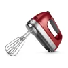 KitchenAid KHM926CA 9-Speed Digital Hand Mixer with Turbo Beater II Accessories and Pro Whisk - Candy Apple Red