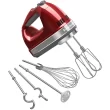 KitchenAid KHM926CA 9-Speed Digital Hand Mixer with Turbo Beater II Accessories and Pro Whisk - Candy Apple Red