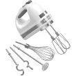 KitchenAid KHM926WH 9-Speed Digital Hand Mixer with Turbo Beater II Accessories and Pro Whisk - White
