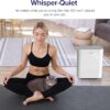LEVOIT Air Purifiers for Home Large Room, H13 True HEPA Filter Cleaner with Washable Filter for Allergies, Smoke, Dust, Pollen, Quiet Odor Eliminators for Bedroom, Pet Hair Remover, Vital 100, White
