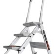 Little Giant Ladders, Safety Step, 3-Step, 3 Foot, Step Stool, Aluminum, Type 1A, 300 lbs Weight Rating, (10310BA)