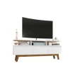 Manhattan Comfort 233BMC6 Yonkers Modern/Contemporary White TV Stand (Accommodates TVs up to 60-in)