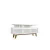Manhattan Comfort 233BMC6 Yonkers Modern/Contemporary White TV Stand (Accommodates TVs up to 60-in)