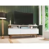 Manhattan Comfort 233BMC6 Yonkers Modern/Contemporary White TV Stand (Accommodates TVs up to 60-in)