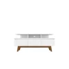 Manhattan Comfort 233BMC6 Yonkers Modern/Contemporary White TV Stand (Accommodates TVs up to 60-in)
