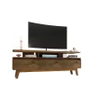 Manhattan Comfort 234BMC9 Yonkers Modern/Contemporary Rustic Brown TV Stand (Accommodates TVs up to 70-in)