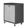 Manhattan Comfort 3GMCC Fortress Steel Freestanding Garage Cabinet in Gray (30.3-in W x 31.5-in H x 18.2-in D)