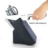 McCook® MC21 Knife Sets,15 Pieces German Stainless Steel Knife Block Sets with Built-in Sharpener
