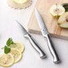 McCook® MC21 Knife Sets,15 Pieces German Stainless Steel Knife Block Sets with Built-in Sharpener