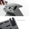 McCook® MC25A Knife Sets,15 Pieces German Stainless Steel Kitchen Knife Block Set with Built-in Sharpener