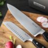 McCook® MC25A Knife Sets,15 Pieces German Stainless Steel Kitchen Knife Block Set with Built-in Sharpener