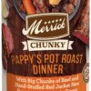 Merrick Chunky and BBQ Grain Free Canned Wet Dog Food Pappy's Pot Roast Dinner (Case of 12)