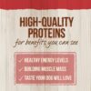 Merrick Classic Healthy Grains Dry Dog Food with Real Meat - Beef & Brown Rice Recipe - 4LB