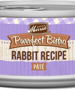 Merrick Purrfect Bistro Grain Free Canned Wet Cat Food - Rabbit Pate - 5.5 Ounce (Pack of 24)