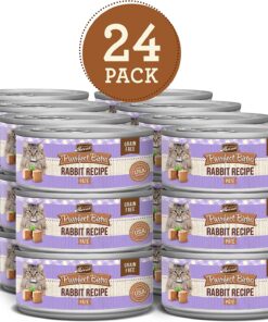 Merrick Purrfect Bistro Grain Free Canned Wet Cat Food - Rabbit Pate - 5.5 Ounce (Pack of 24)