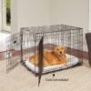 MidWest Quiet Time Fleece Dog Crate Mat, White Fleece, 42 x 26 inch