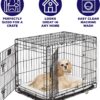 MidWest Quiet Time Fleece Dog Crate Mat, White Fleece, 48"L x 30"W x 3.6"Th MidWest Quiet Time Fleece Dog Crate Mat, White Fleece, 48