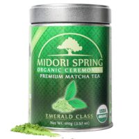 MIDORI SPRING CEREMONIAL GRADE ORGANIC MATCHA JAPANESE GREEN TEA POWDER,  ORGANIC KOSHER