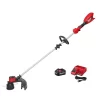 Milwaukee 2828-21 M18 18V Lithium-Ion Brushless Cordless String Trimmer Kit with 6.0 Ah Battery and Charger