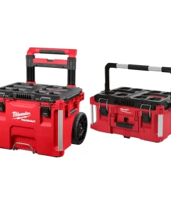 Milwaukee 48-22-8426-8425 PACKOUT 22 in. Rolling Tool Box and 22 in. Large Tool Box
