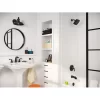Moen 84504BL Lindor Matte Black 2-handle Widespread High-arc Bathroom Sink Faucet with Drain