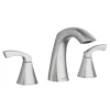 Moen 84504SRN Lindor Spot Resist Brushed Nickel 2-handle Widespread WaterSense High-arc Bathroom Sink Faucet with Drain