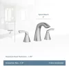 Moen 84504SRN Lindor Spot Resist Brushed Nickel 2-handle Widespread WaterSense High-arc Bathroom Sink Faucet with Drain