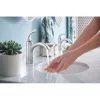 Moen 84505 Lindor Chrome 1-handle Single Hole WaterSense High-arc Bathroom Sink Faucet with Drain with Deck Plate Moen 84505 Lindor Chrome 1-handle Single Hole WaterSense High-arc Bathroom Sink Faucet with Drain with Deck Plate