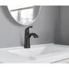 Moen 84505BL Lindor Matte Black 1-handle Single Hole High-arc Bathroom Sink Faucet with Drain with Deck Plate Moen 84505BL Lindor Matte Black 1-handle Single Hole High-arc Bathroom Sink Faucet with Drain with Deck Plate
