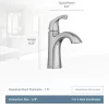Moen 84505BL Lindor Matte Black 1-handle Single Hole High-arc Bathroom Sink Faucet with Drain with Deck Plate Moen 84505BL Lindor Matte Black 1-handle Single Hole High-arc Bathroom Sink Faucet with Drain with Deck Plate